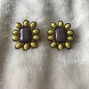Gray/Yellow earrings